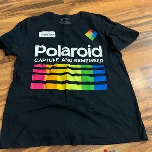 Polaroid black tee